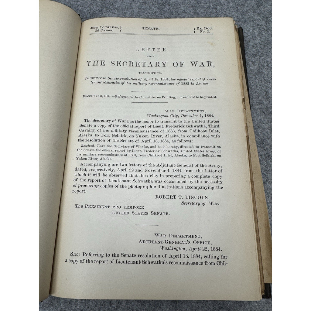 1885 Military Reconnaissance Alaska Schwatka 20 Folding Maps 1st Edition