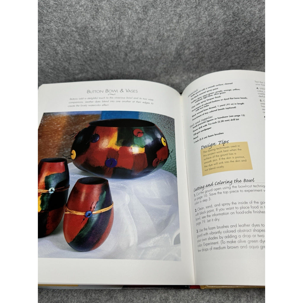 SIGNED The Decorated Gourd Dyan Mai Peterson 2002 Hardcover DJ Gourd Art