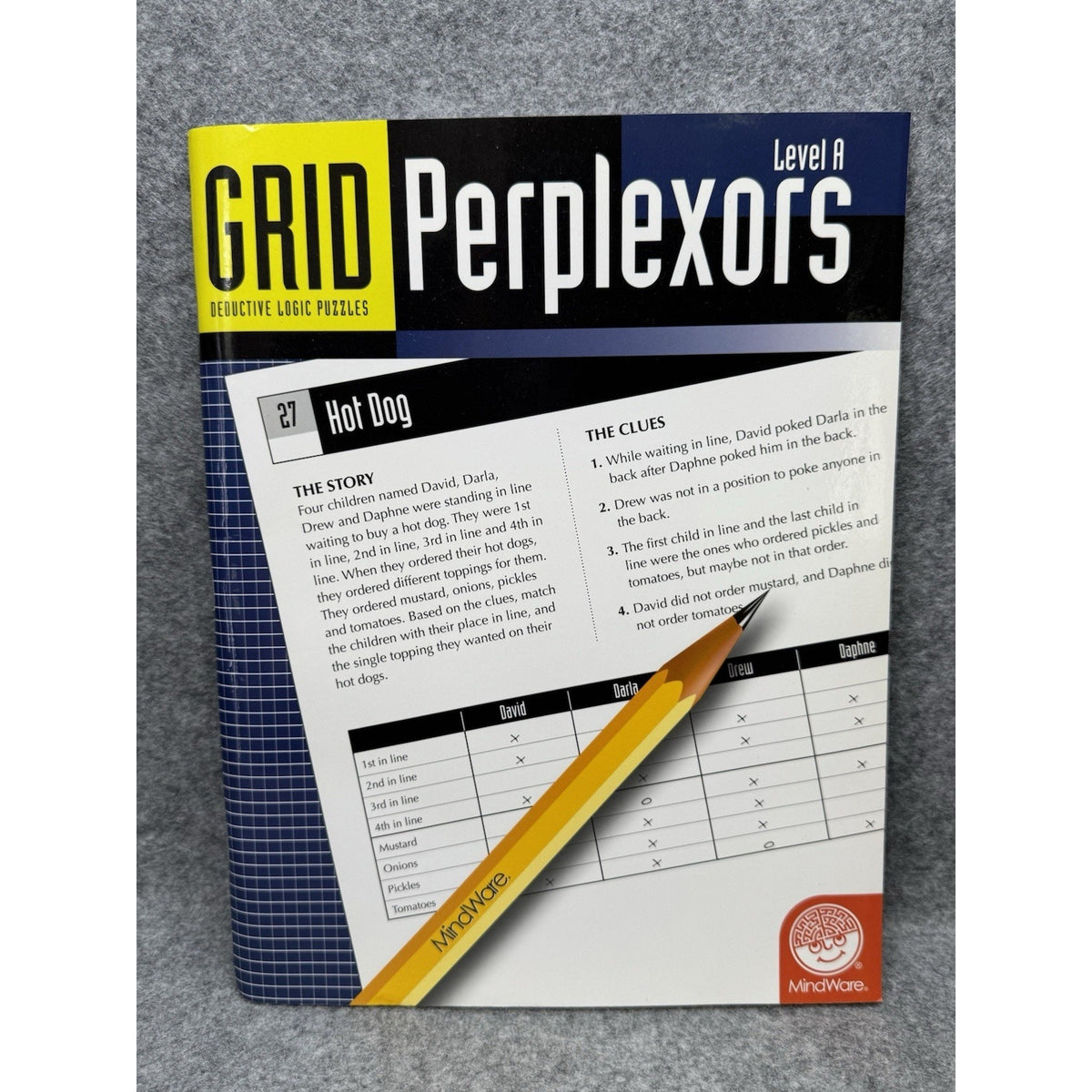 Grid Perplexors Level A MindWare 2005 Grades 3-4 Logic Puzzle Workbook