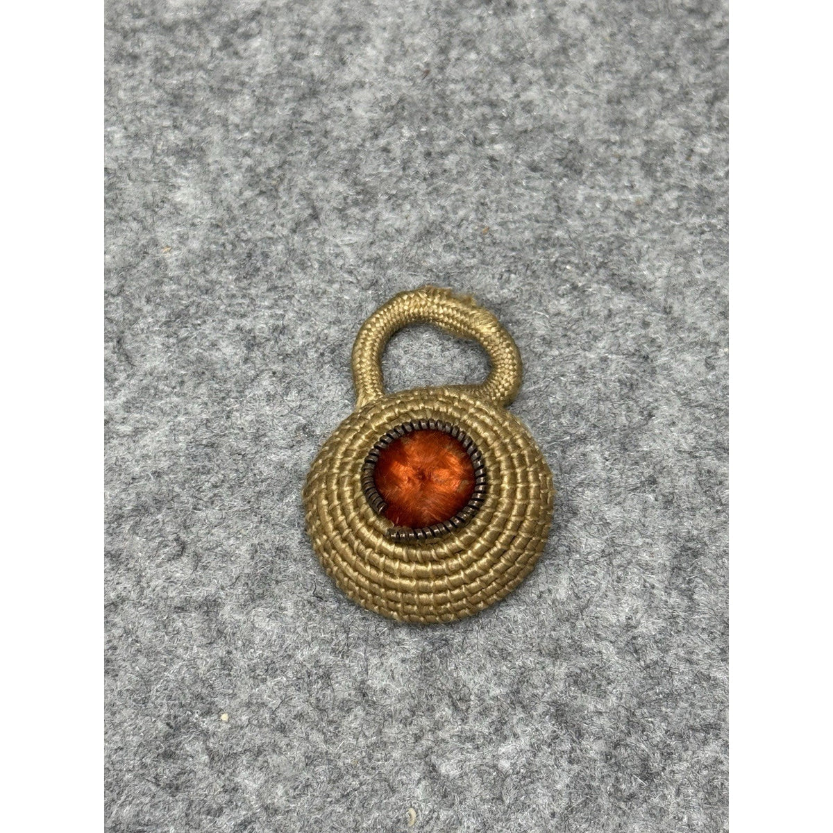 Dutch Army Officer Kepi Cockade Gold Bullion Orange Netherlands Hat Badge