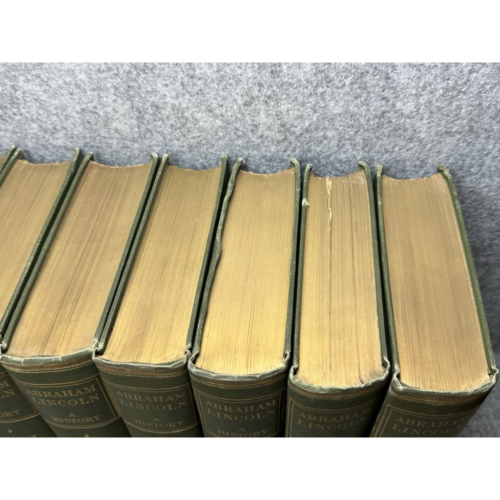 Abraham Lincoln A History 1890 Nicolay Hay First Edition 9 Vol Set 2-10 Rare