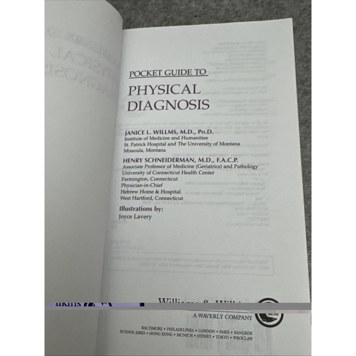Pocket Guide to Physical Diagnosis by Henry Schneiderman and Janice L. Willms...