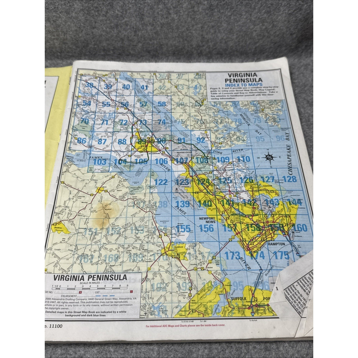 Virginia/Peninsula Atlas by the Map People Staff ADC (2001, Trade Paperback)