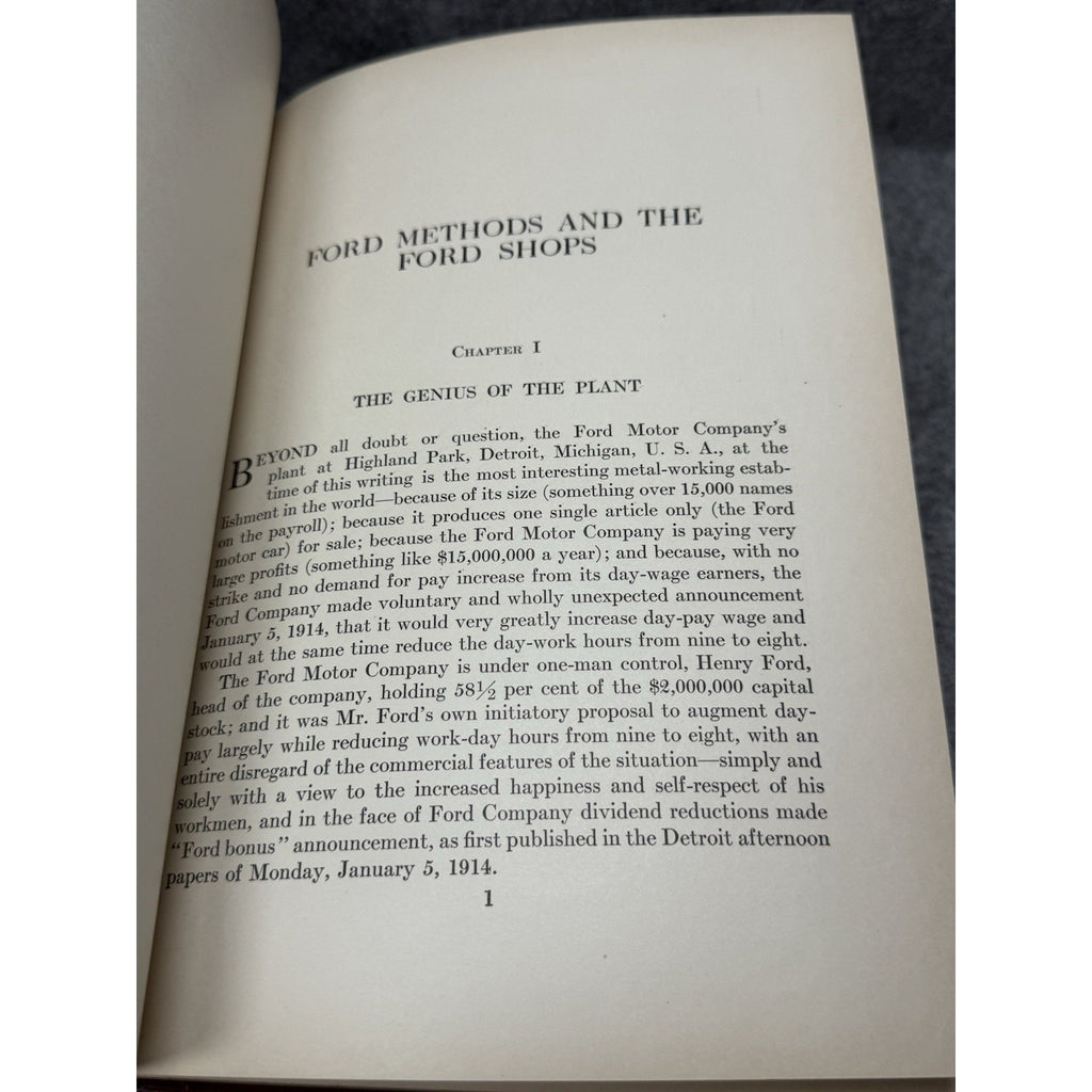 1915 Ford Methods & Ford Shops 1st Ed Henry Ford Model T Assembly Line Rare