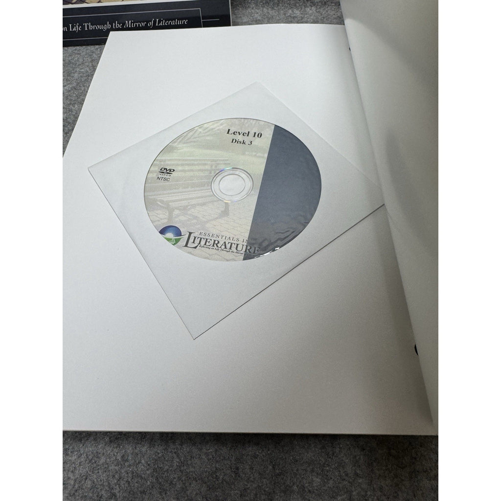 Essentials in Literature Level 10 Student Resource Books 3 DVDs Homeschool