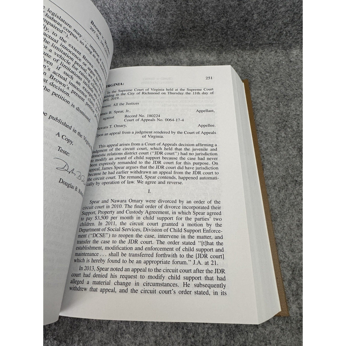 Virginia Reports Vol 297 Supreme Court VA Jan–Aug 2019 HC
