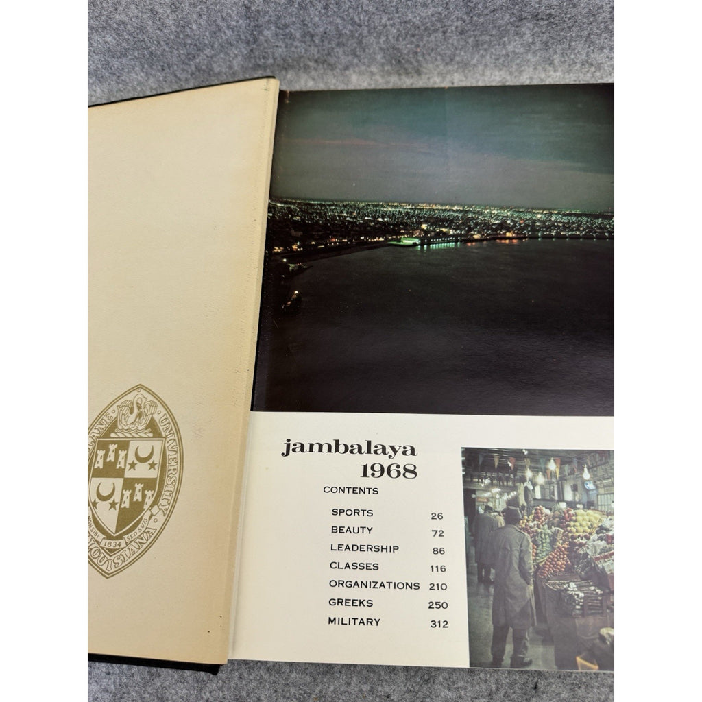 1968 Tulane University Jambalaya Yearbook New Orleans Hardcover Annual