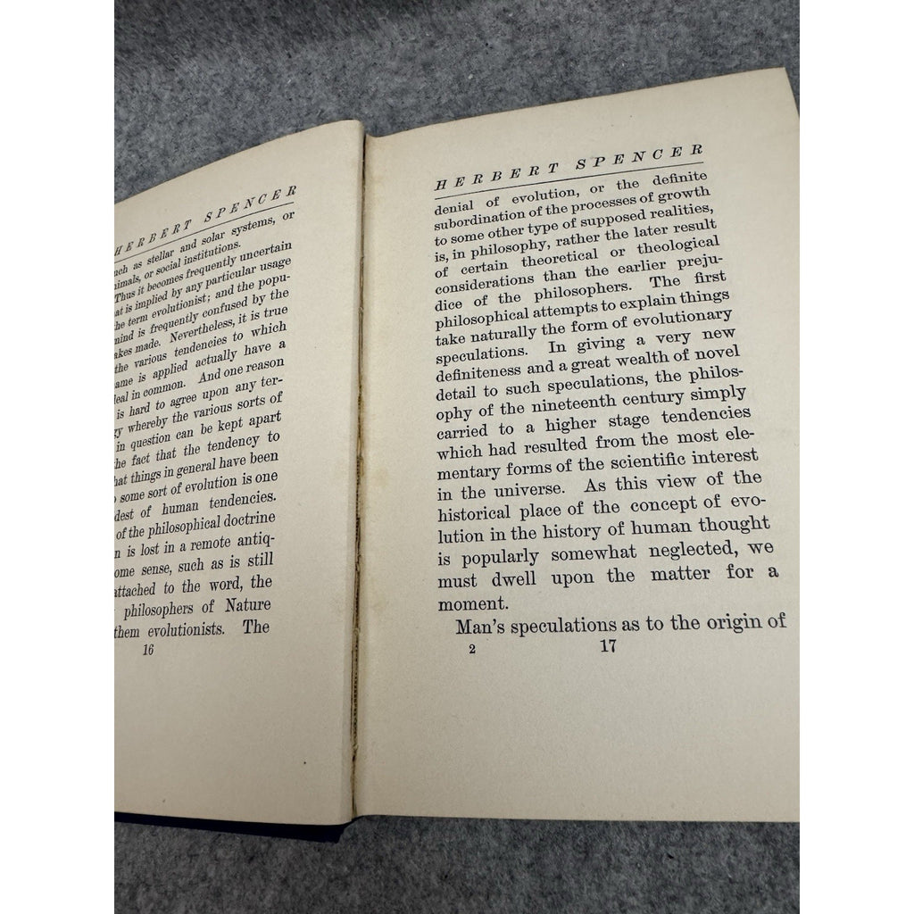 1904 Herbert Spencer An Estimate and Review Josiah Royce Philosophy HC