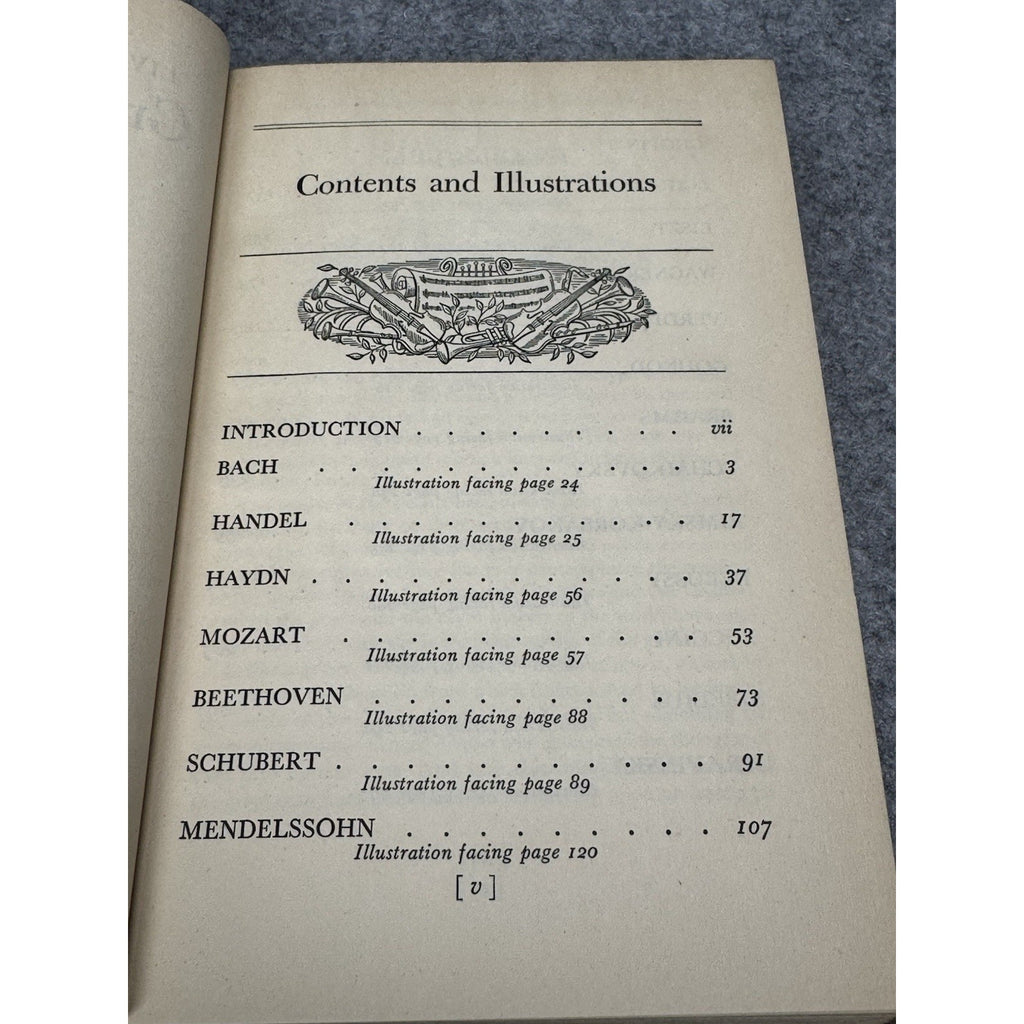 1946 Living Biographies of Great Composers Thomas Illustrated Hardcover