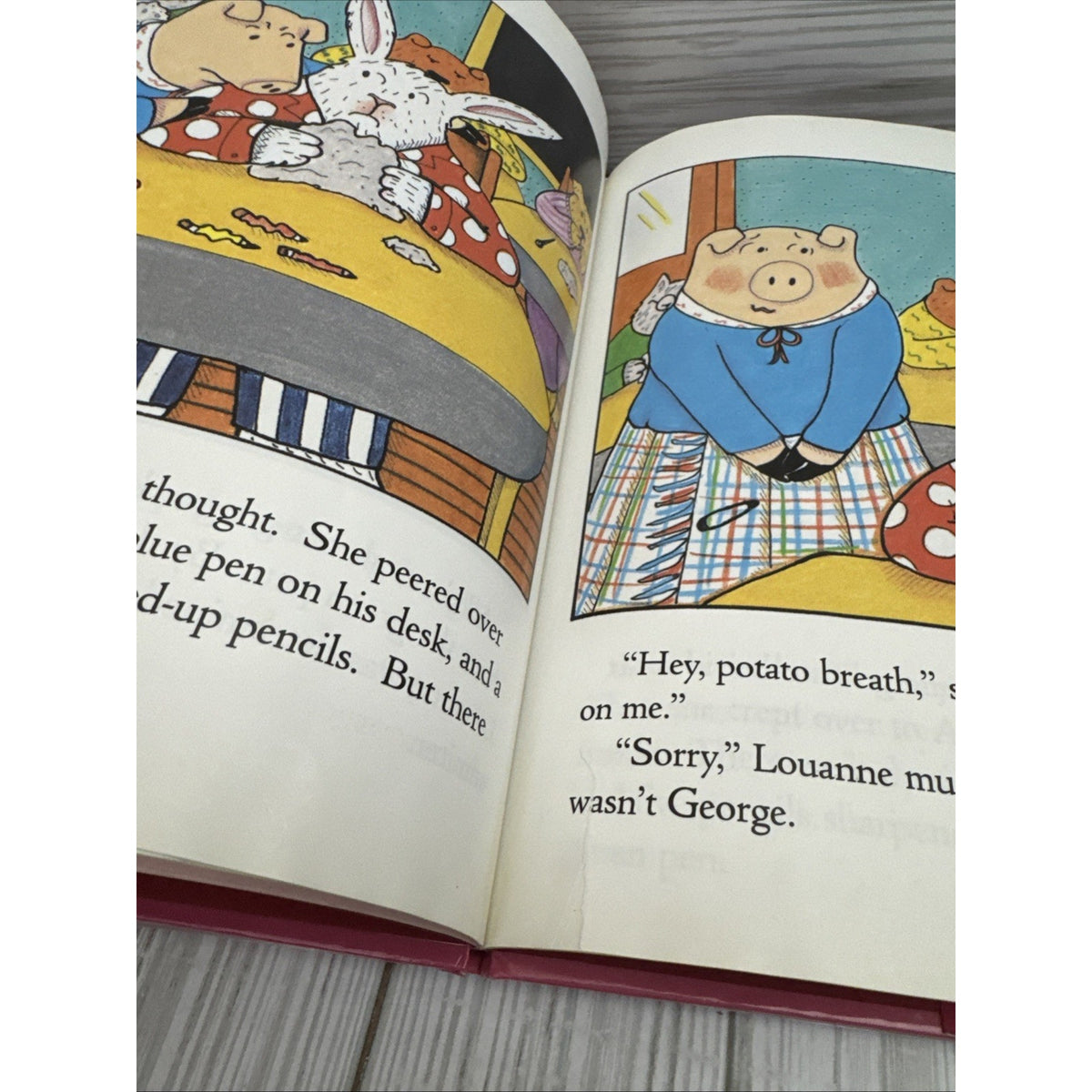 Louanne Pig in the Mysterious Valentine by Nancy Carlson (2004, Hardcover)