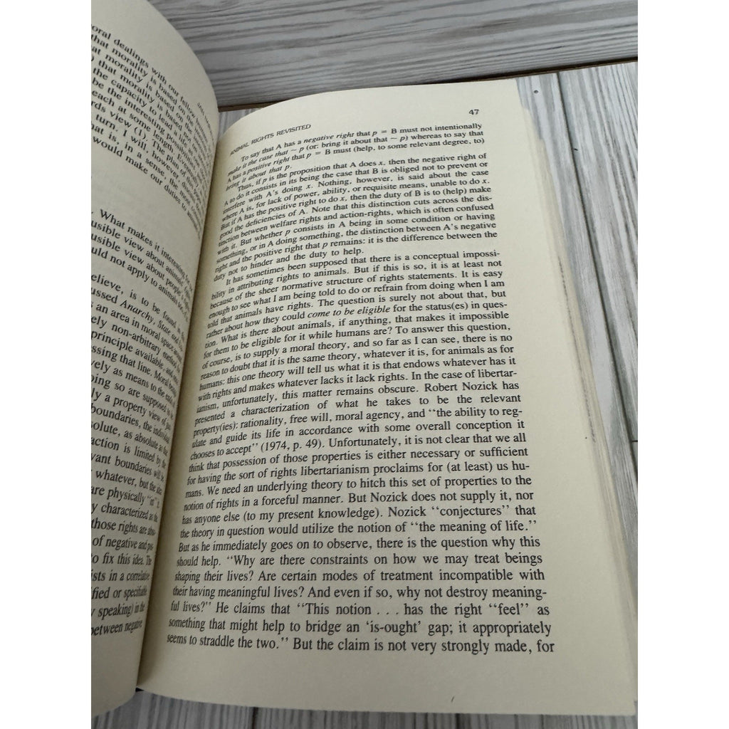 Ethics and Animals Harlan B Miller William H Williams 1983 HC DJ