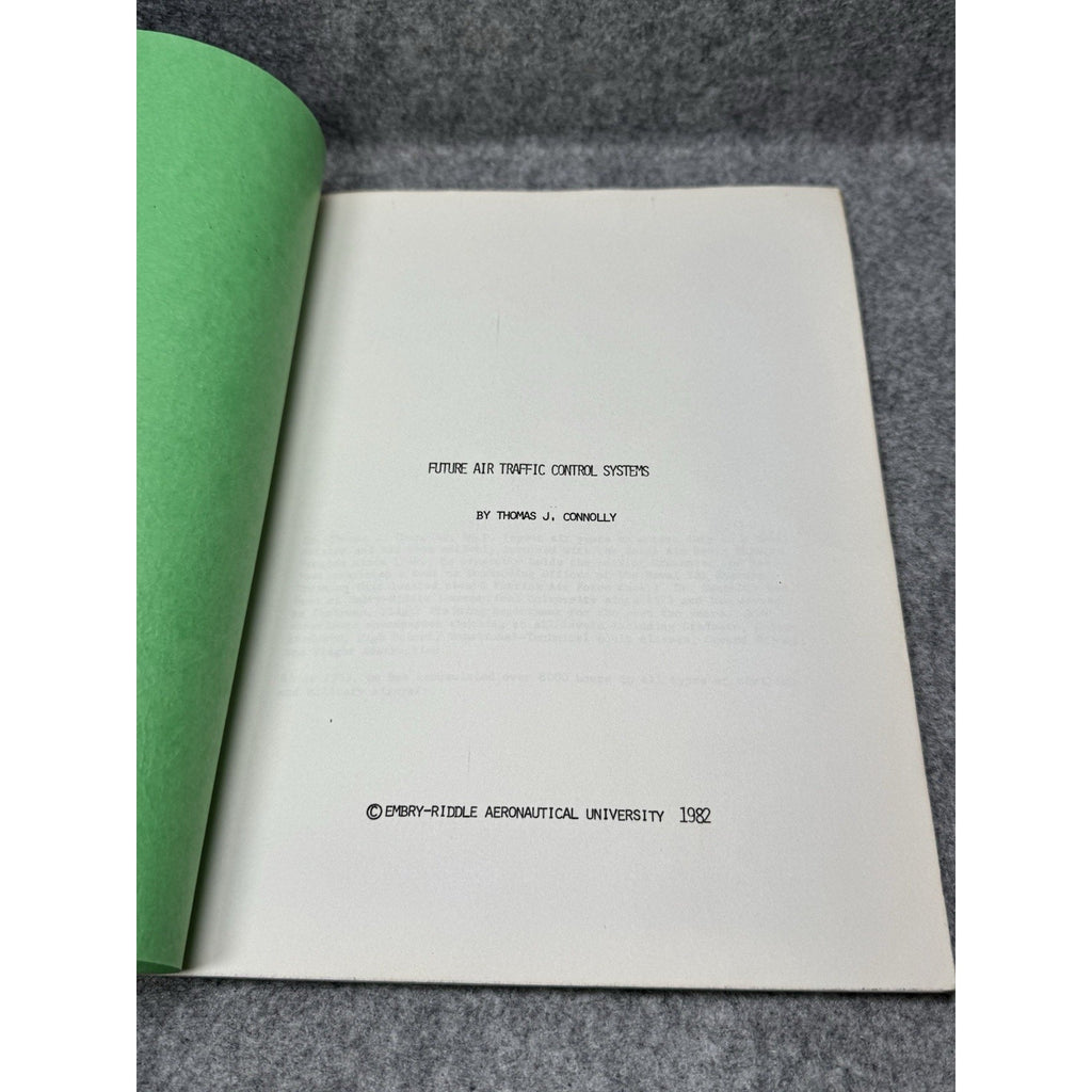 1982 Future Air Traffic Control Facilities Connolly Embry-Riddle AS 606 Manual