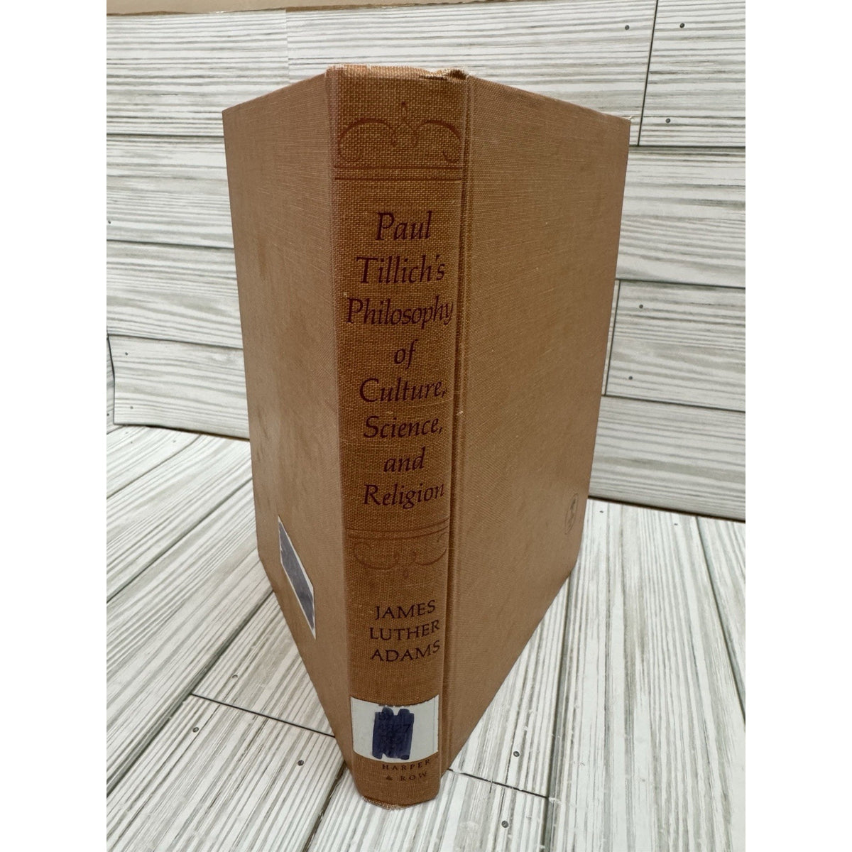 Paul Tillich Philosophy of Culture Science Religion Adams 1965 HC
