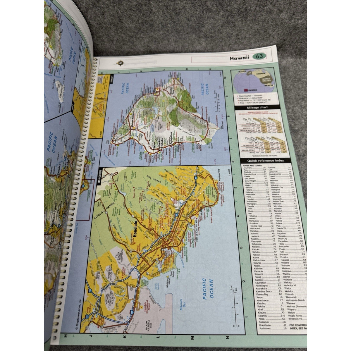 RoadMaster 2005 Large Print Road Atlas United States MapQuest Spiral Bound
