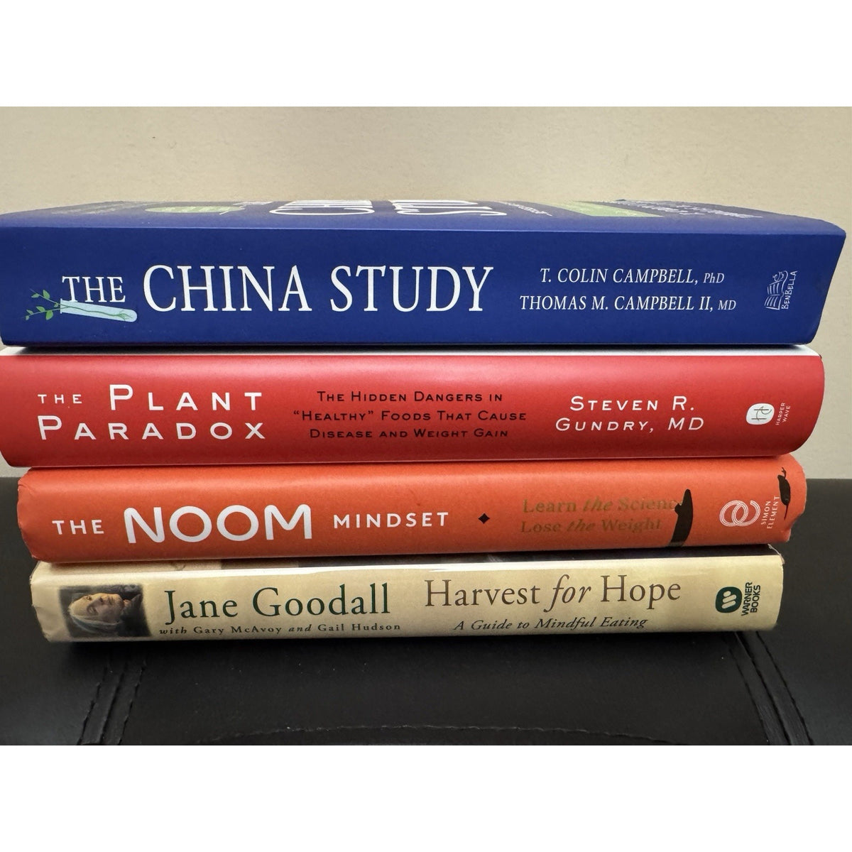 Health & Nutrition Book Lot 4 China Study Noom Plant Paradox Goodall