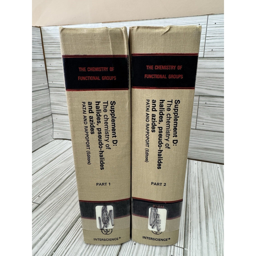 Chemistry of Halides Pseudohalides Azides 2 Vol Set 1983 HC Wiley