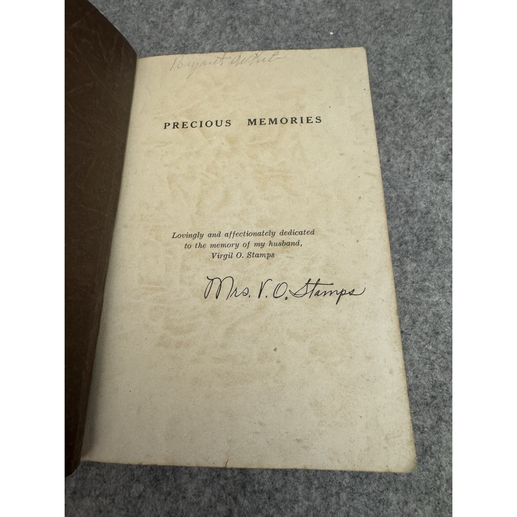 1941 Precious Memories of Virgil O. Stamps Gospel Songbook Softcover