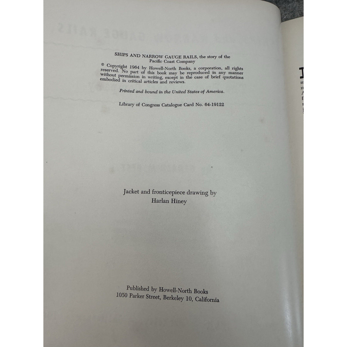 Ships and Narrow Gauge Rails: Story of The Pacific Coast Company (1964)