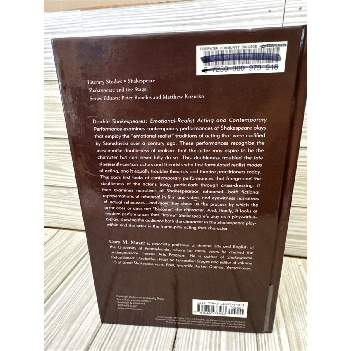 Double Shakespeares : Emotional-Realist Acting and Contemporary Performance...