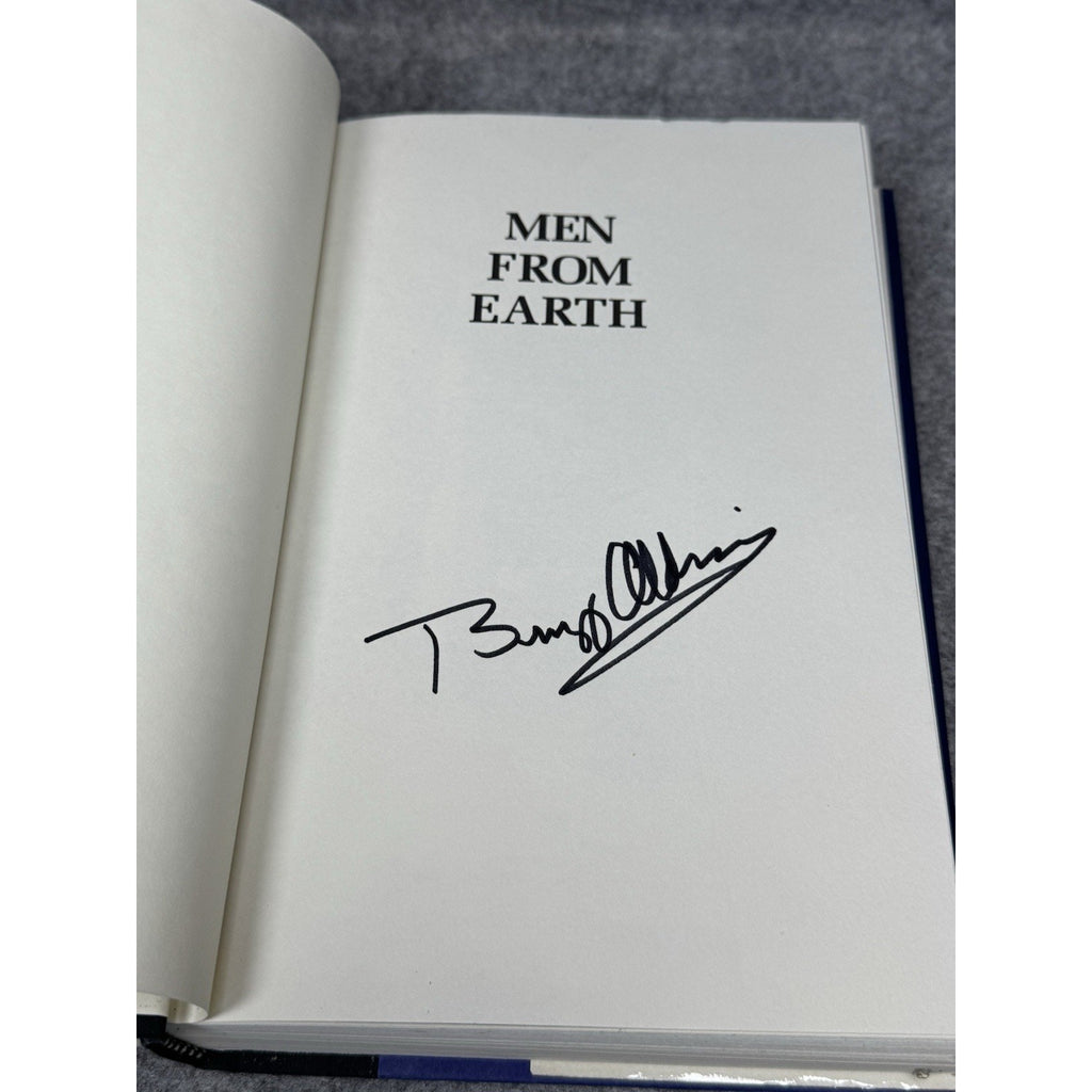 Buzz Aldrin SIGNED Men From Earth 1st Edition 1st Printing Apollo 11 Hardcover