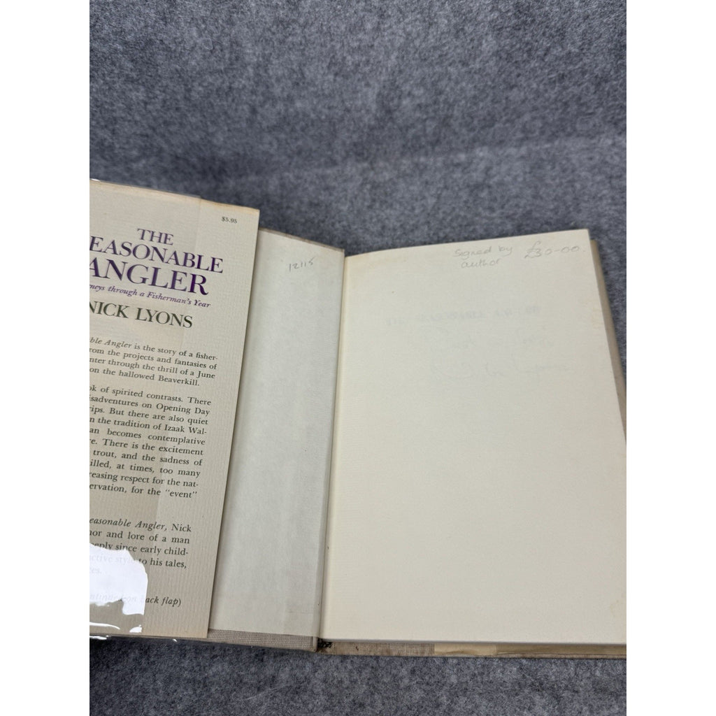 The Seasonable Angler Nick Lyons Signed 1970 First Edition Fly Fishing HC DJ