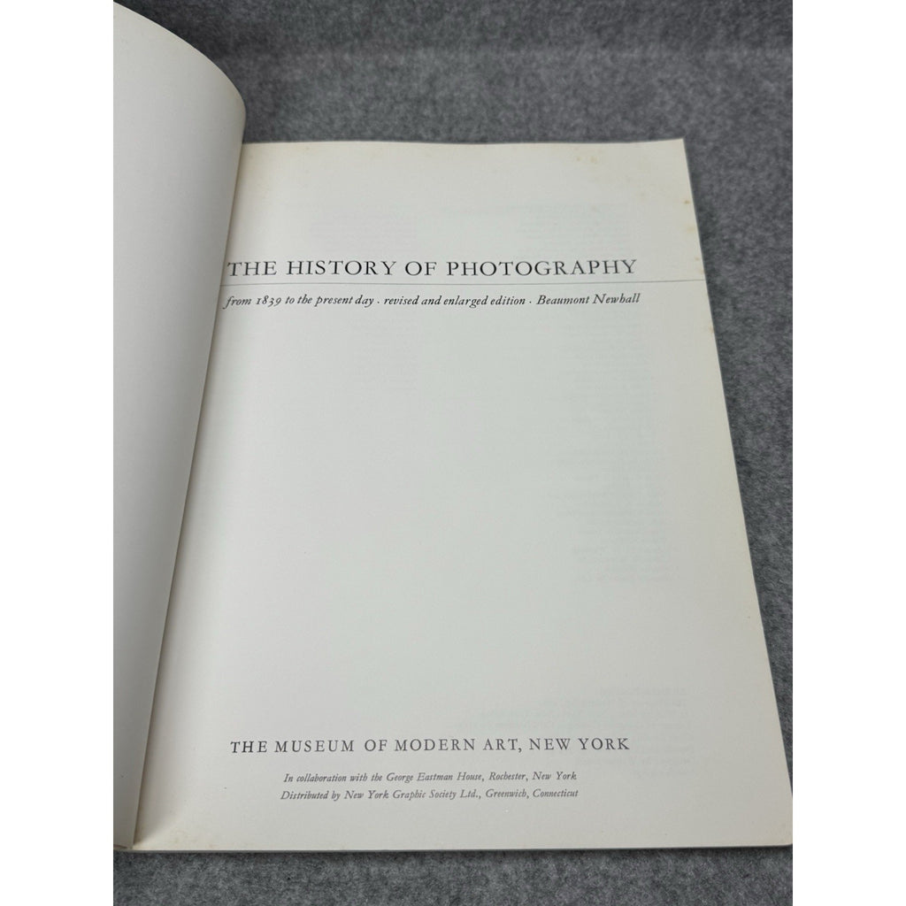 1964 The History of Photography Beaumont Newhall 4th Edition MoMA Softcover