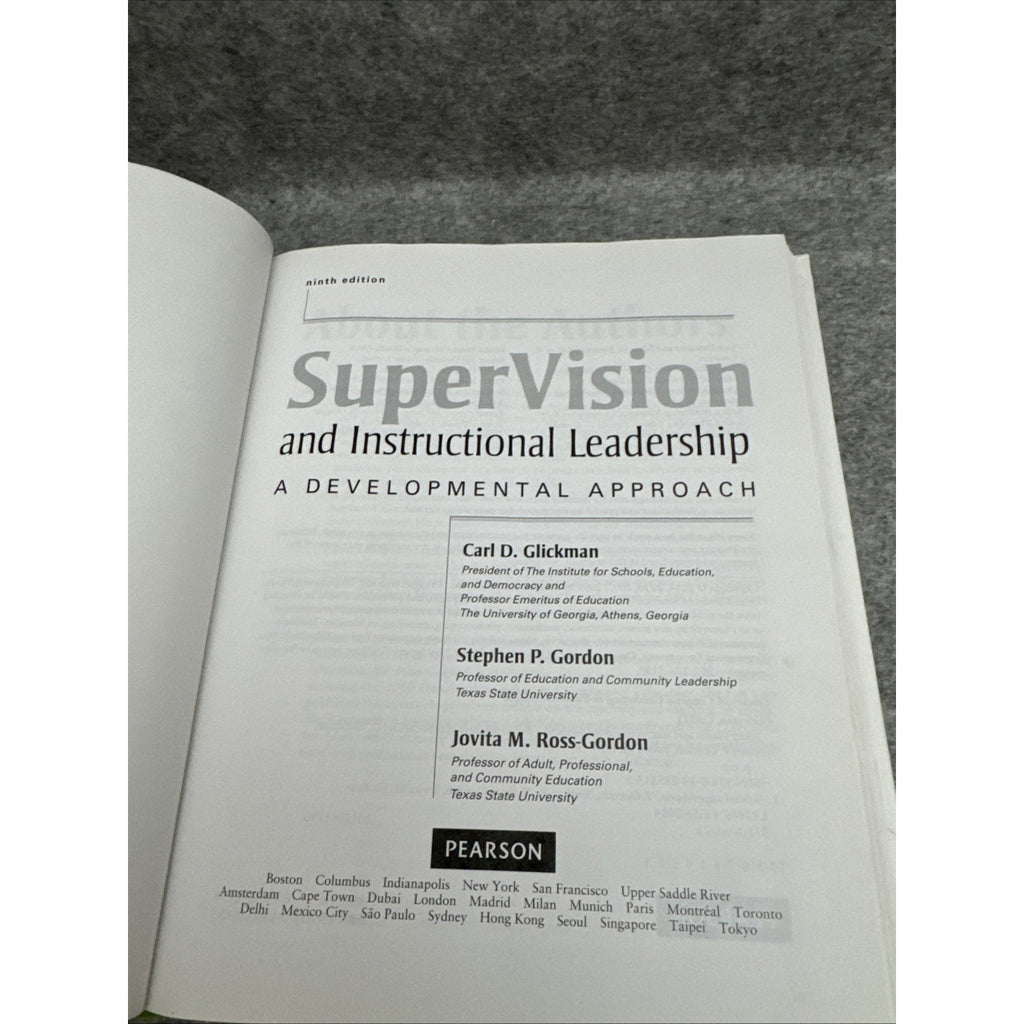 SuperVision and Instructional Leadership : A Developmental Approach by...