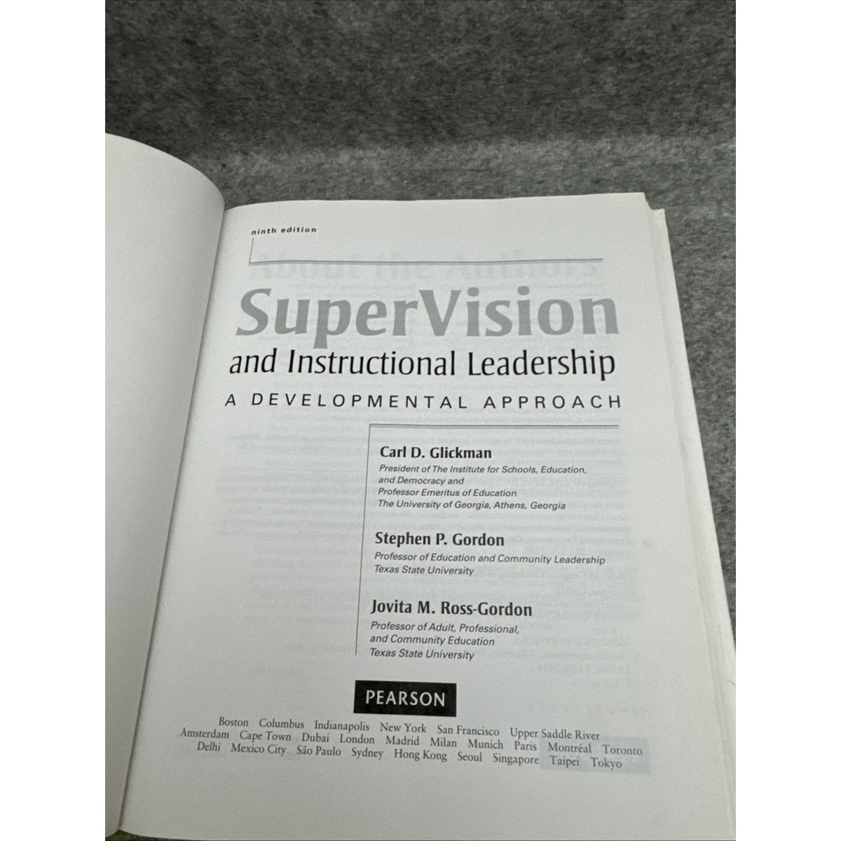 SuperVision and Instructional Leadership : A Developmental Approach by...