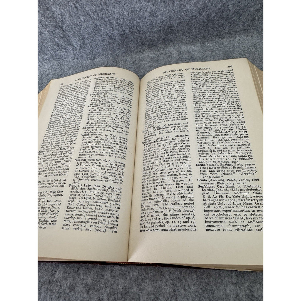 Music Lovers Encyclopedia 1950 Deems Taylor Rupert Hughes HC Antique