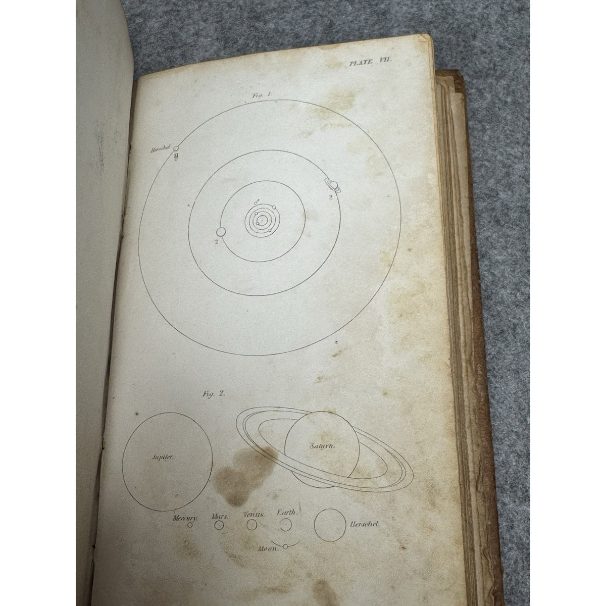 1849 Conversations on Natural Philosophy Marcet Blake Astronomy Plates Leather