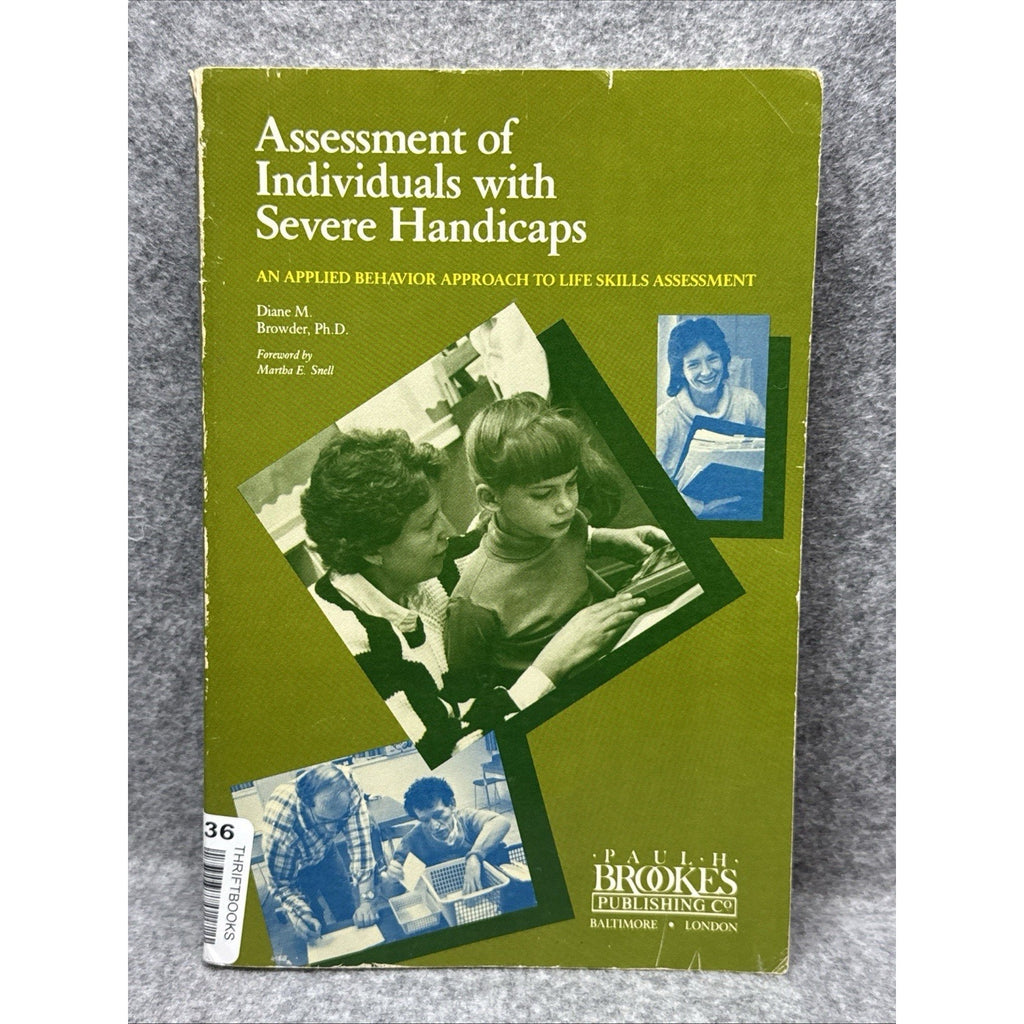 Assessment of Individuals with Severe Handicaps : An Applied Beha