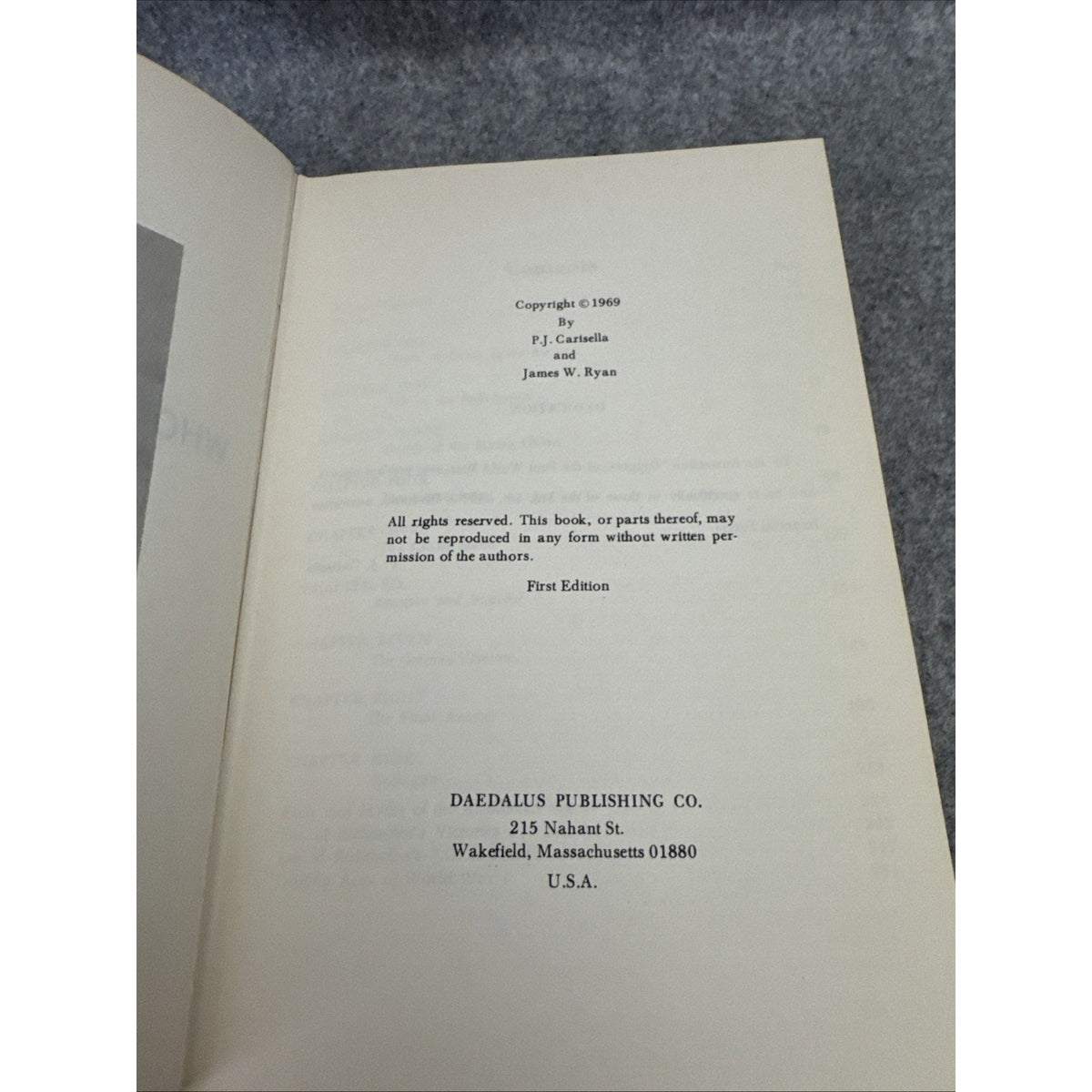 Who Killed The Red Baron Carisella, Ryan Hardcover Dust Jacket 1st Edition 1969