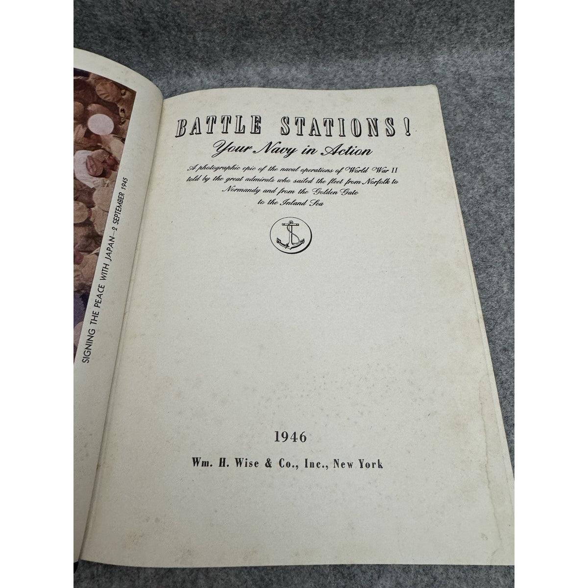 Battle Stations Your Navy in Action 1946 WWII Naval History Photo Book HC