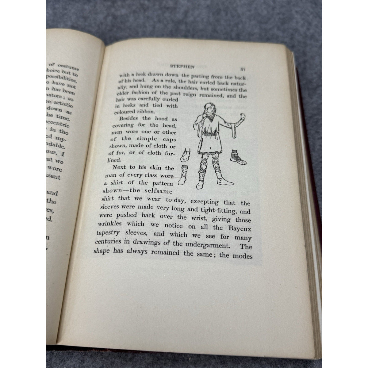 1923 English Costume Dion Clayton Calthrop Illustrated Fashion History Hardcover