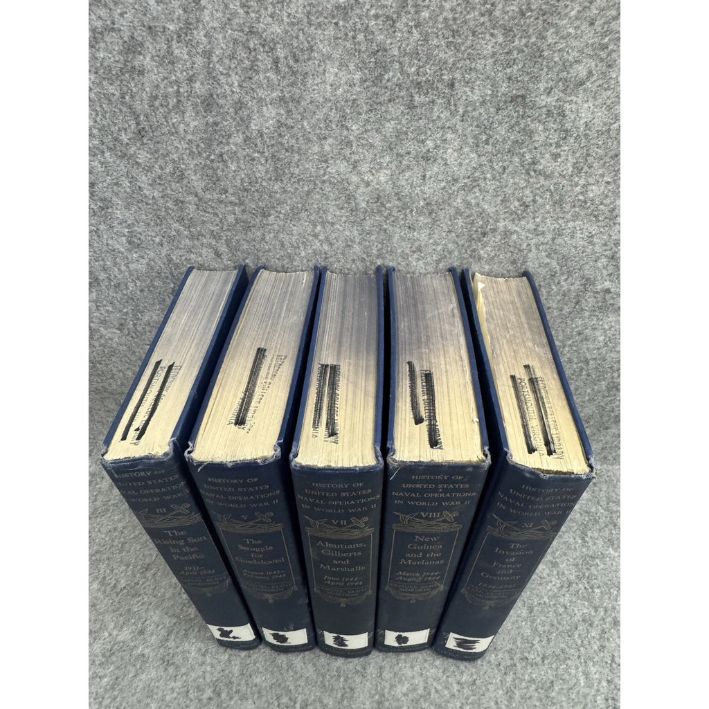 History US Naval Operations WWII Morison 1957-62 5 Vol HC Lot