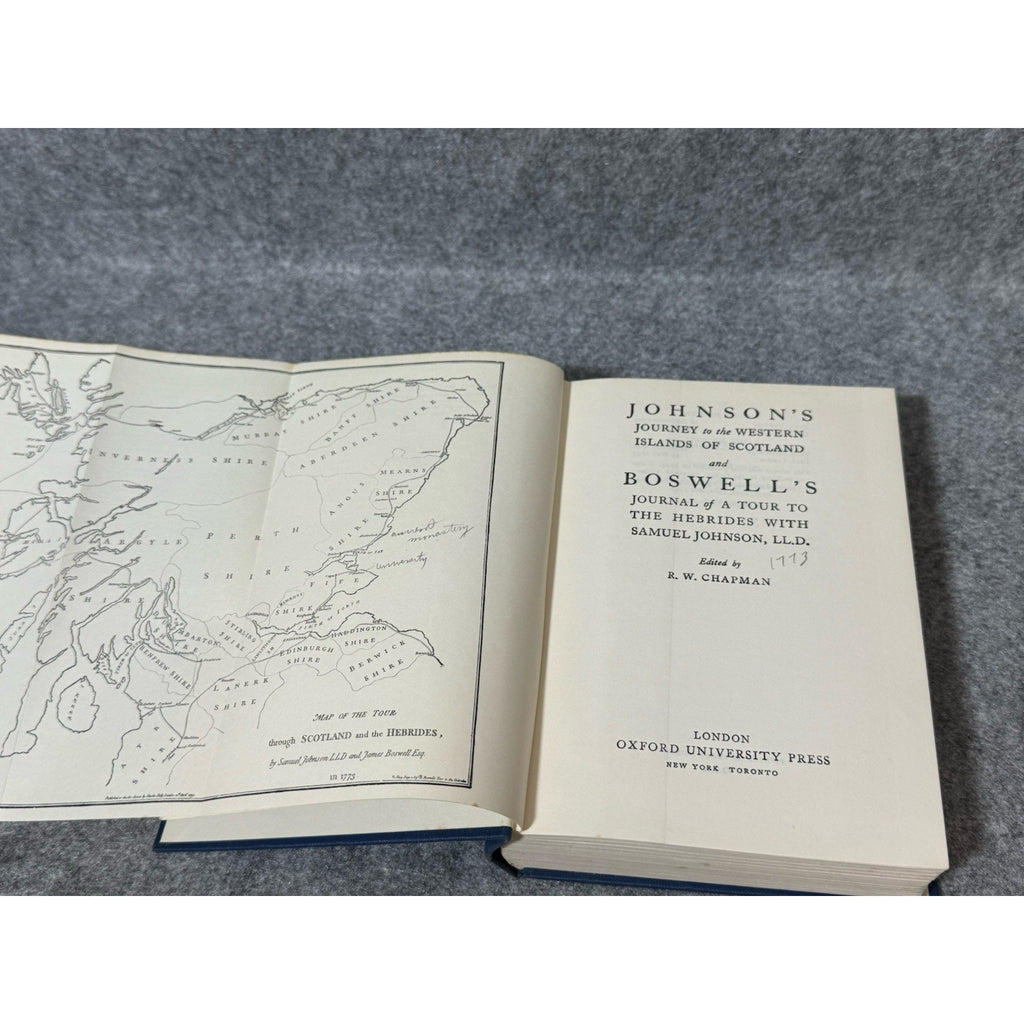 Johnson & Boswell Journey to the Western Islands Tour to Hebrides 1965 HC