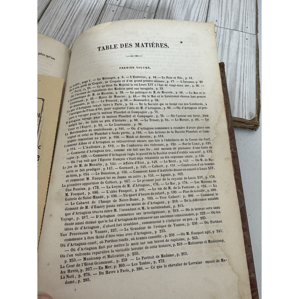 Alexandre Dumas Le Vicomte de Bragelonne Vol 2 Antique French Leather