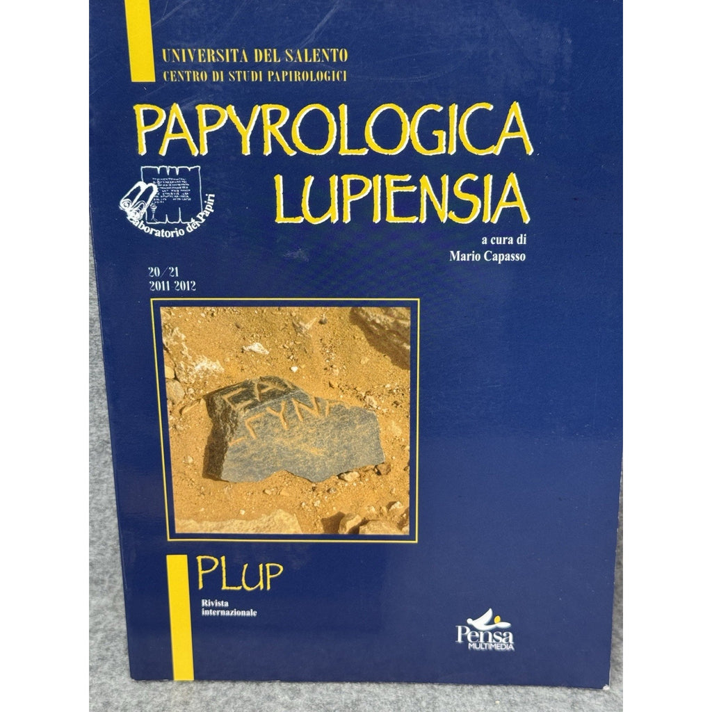 Papyrologica Lupiensia 18-21 2009-2012 Capasso 2 Vol Set Egyptology