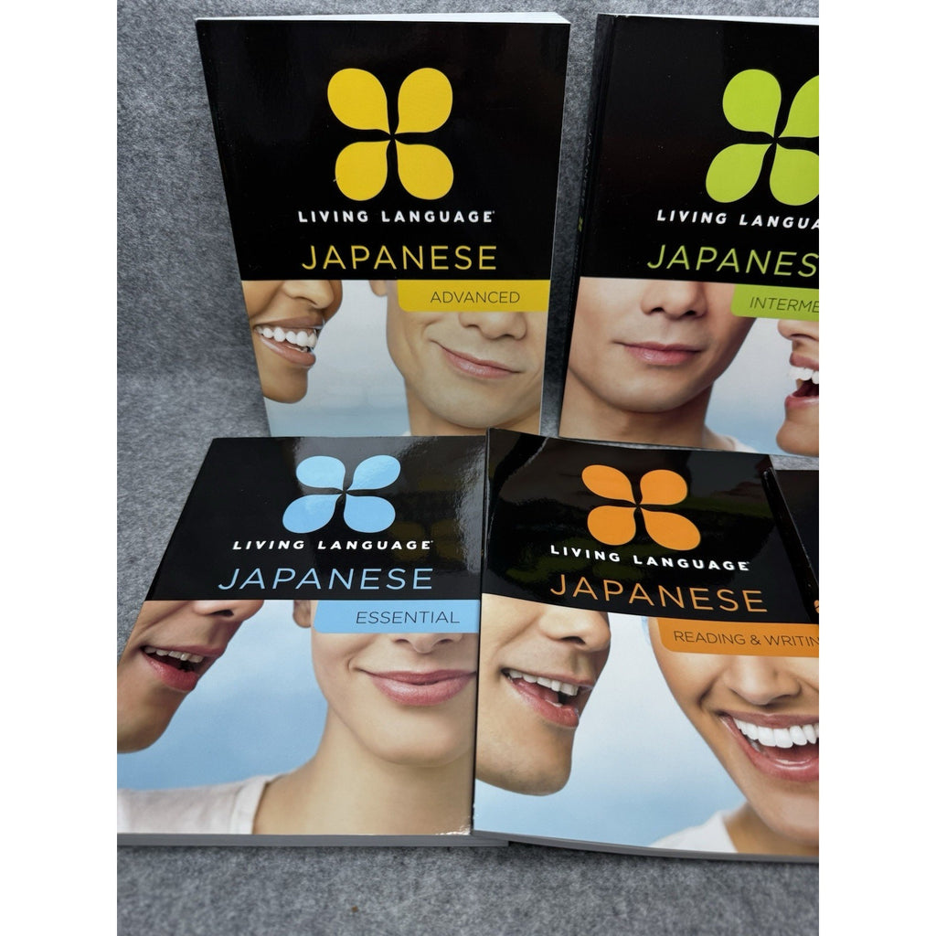 Living Language Japanese Complete Edition 4 Books 9 CDs Beginner Advanced