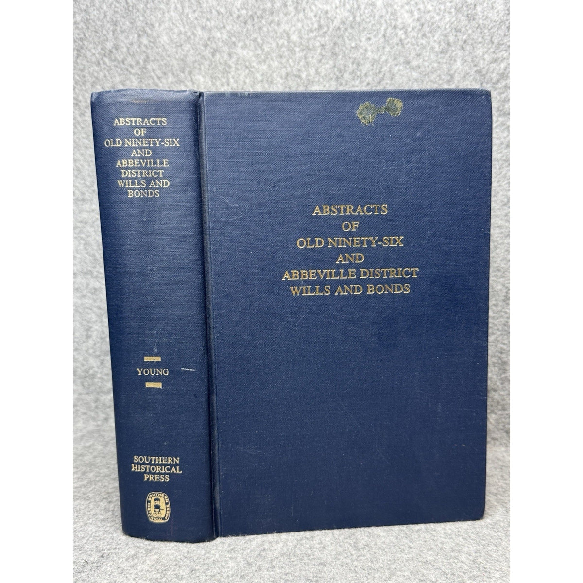 Old Ninety-Six Abbeville District SC Wills Bonds Young 1977 Genealogy HC