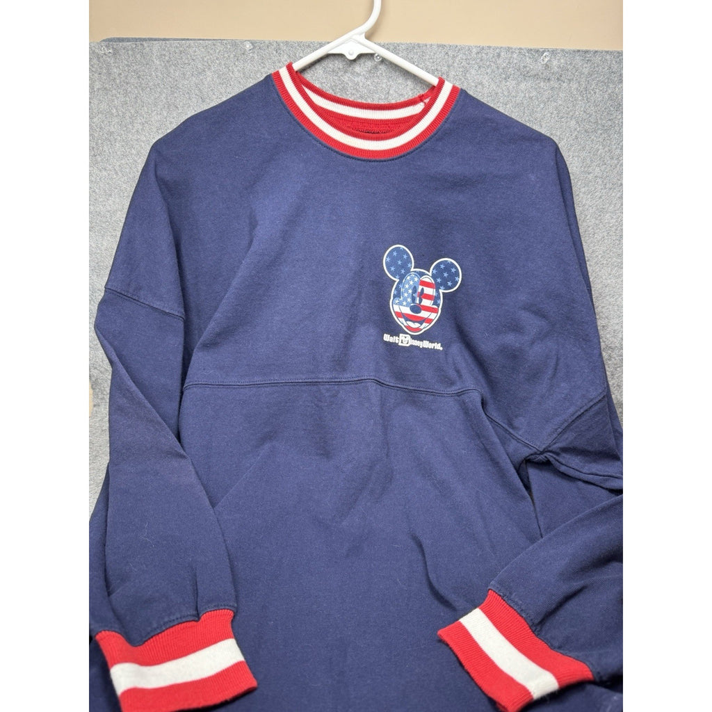 2019 Walt Disney World Spirit Jersey XS Americana Mickey Mouse Navy USA Flag