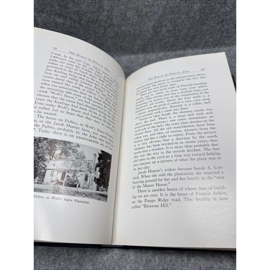Old houses in Princess Anne Virginia Kellam 1958 HC