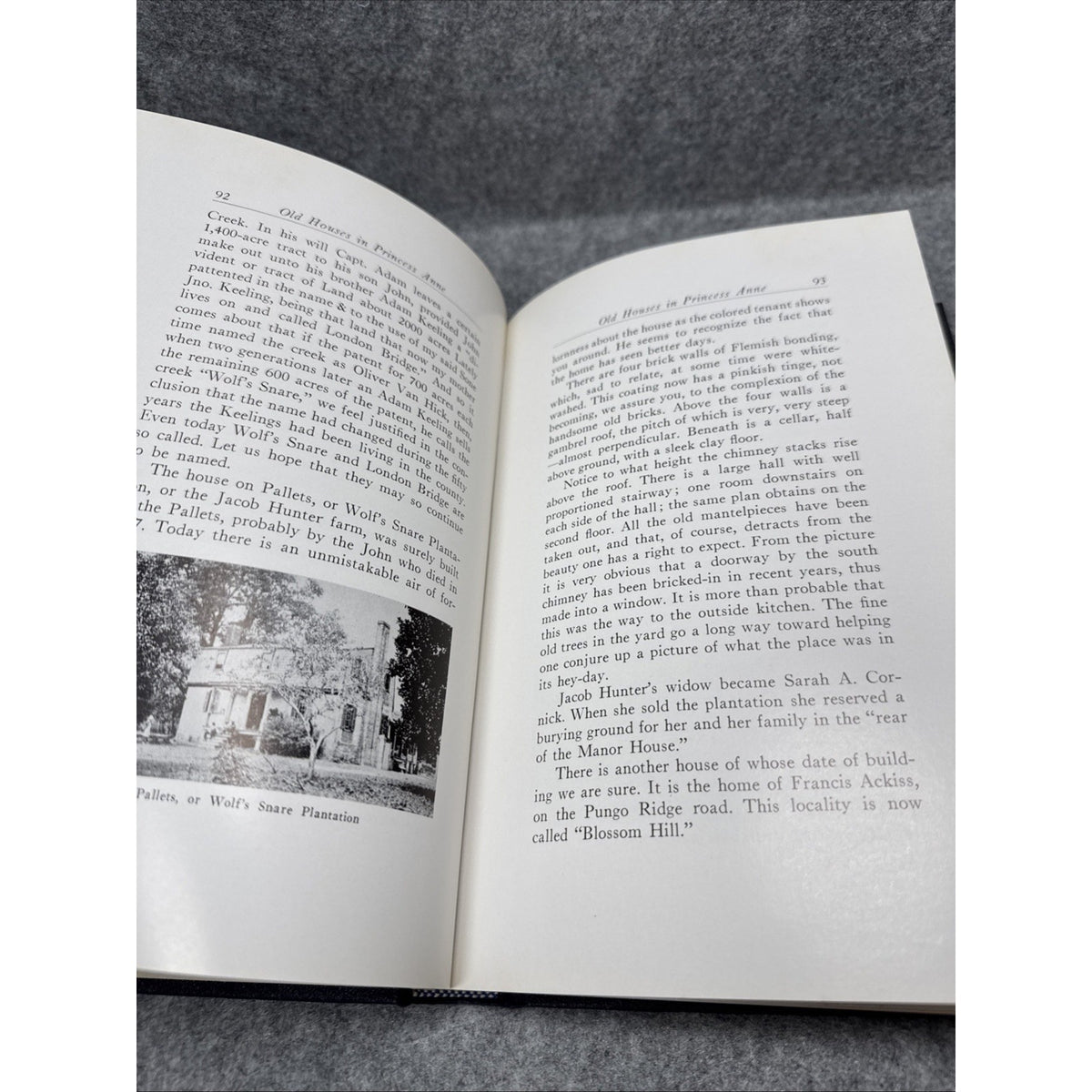 Old houses in Princess Anne Virginia Kellam 1958 HC
