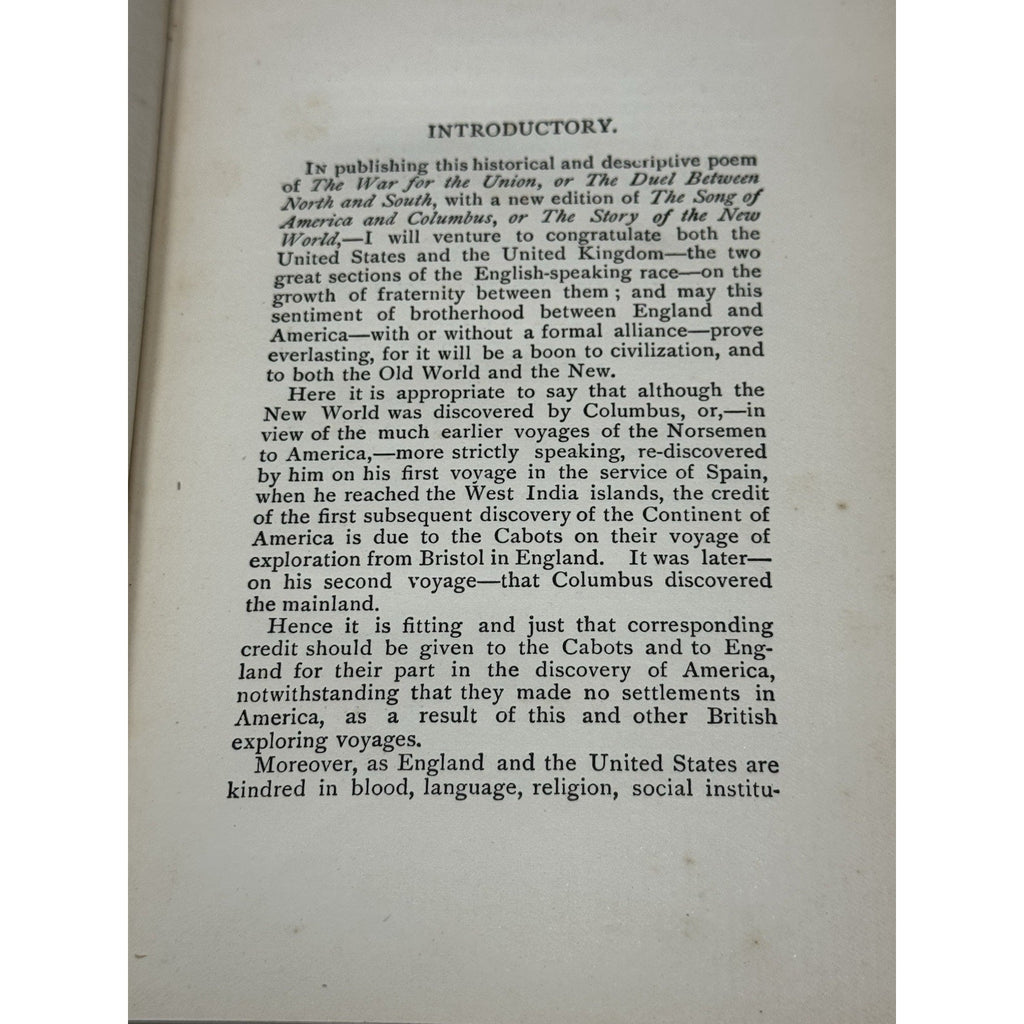 1899 War for the Union Kinahan Cornwallis Civil War Poetry 1st Edition