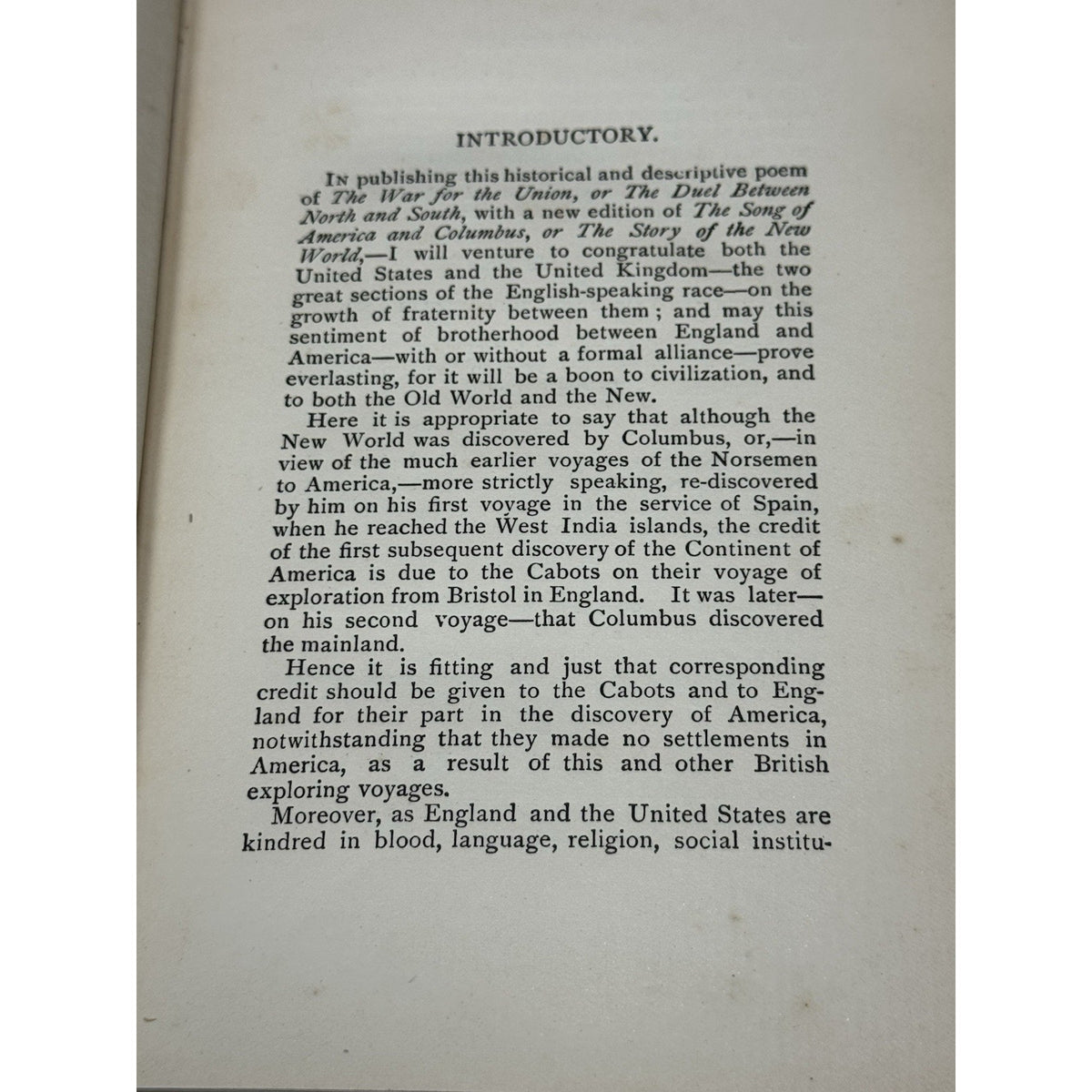 1899 War for the Union Kinahan Cornwallis Civil War Poetry 1st Edition