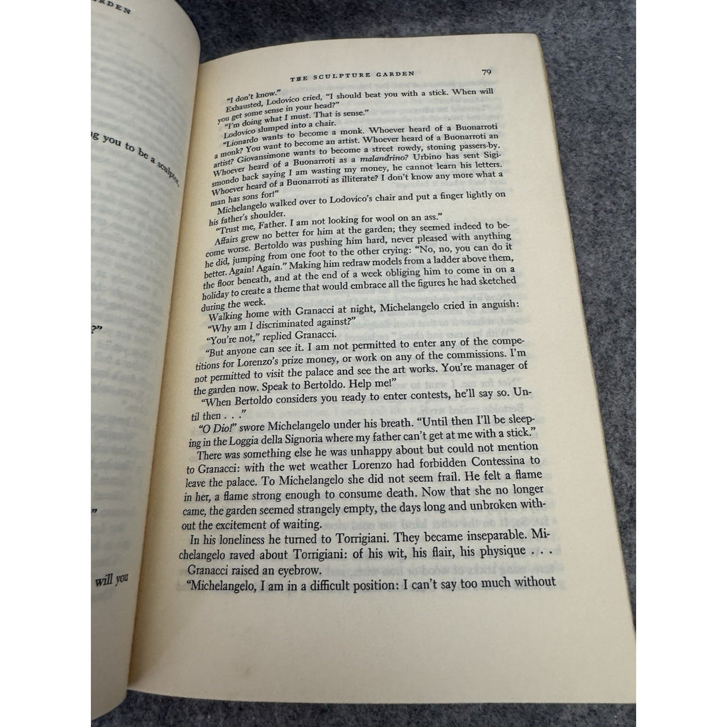 1961 The Agony and the Ecstasy Irving Stone HC Michelangelo Novel