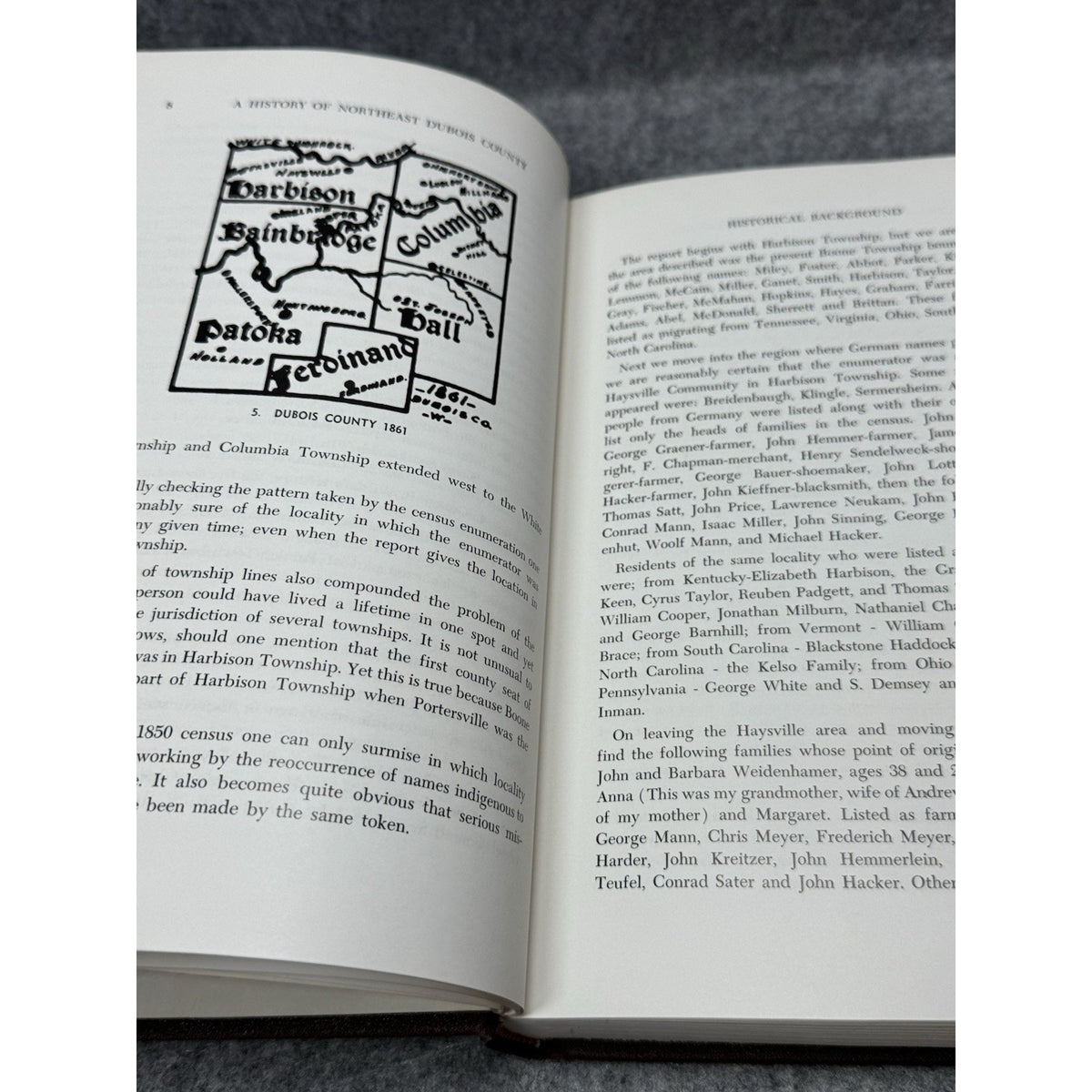 Rare 1970 History of Northeast Dubois County Indiana SIGNED Kreitzer Genealogy