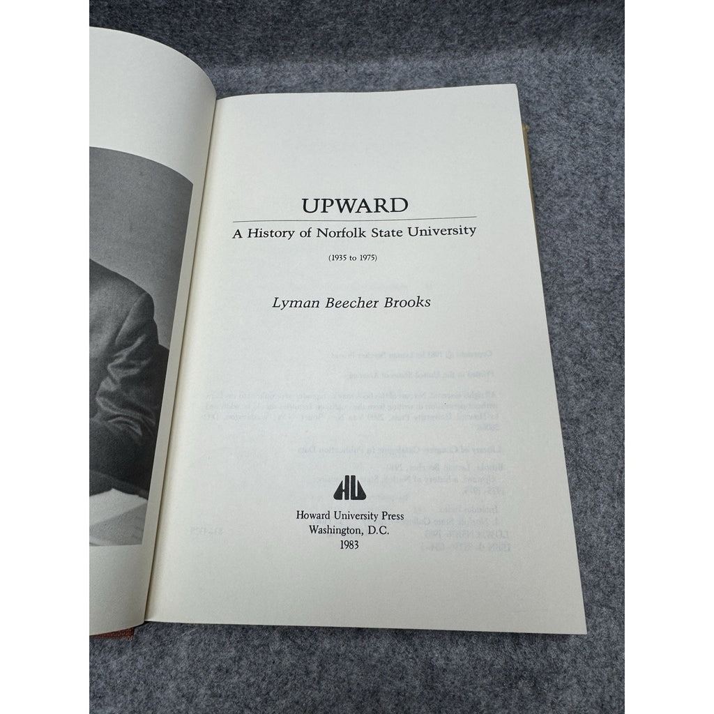 1983 Upward Norfolk State University Lyman Beecher Brooks Signed 1st Ed