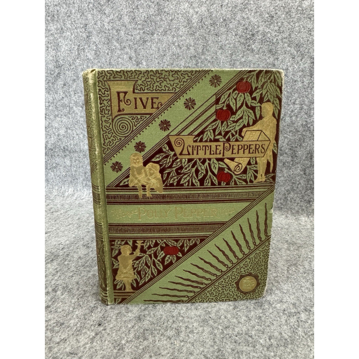 3 Antique Five Little Peppers Books Margaret Sidney 1890s Decorative HC Lot