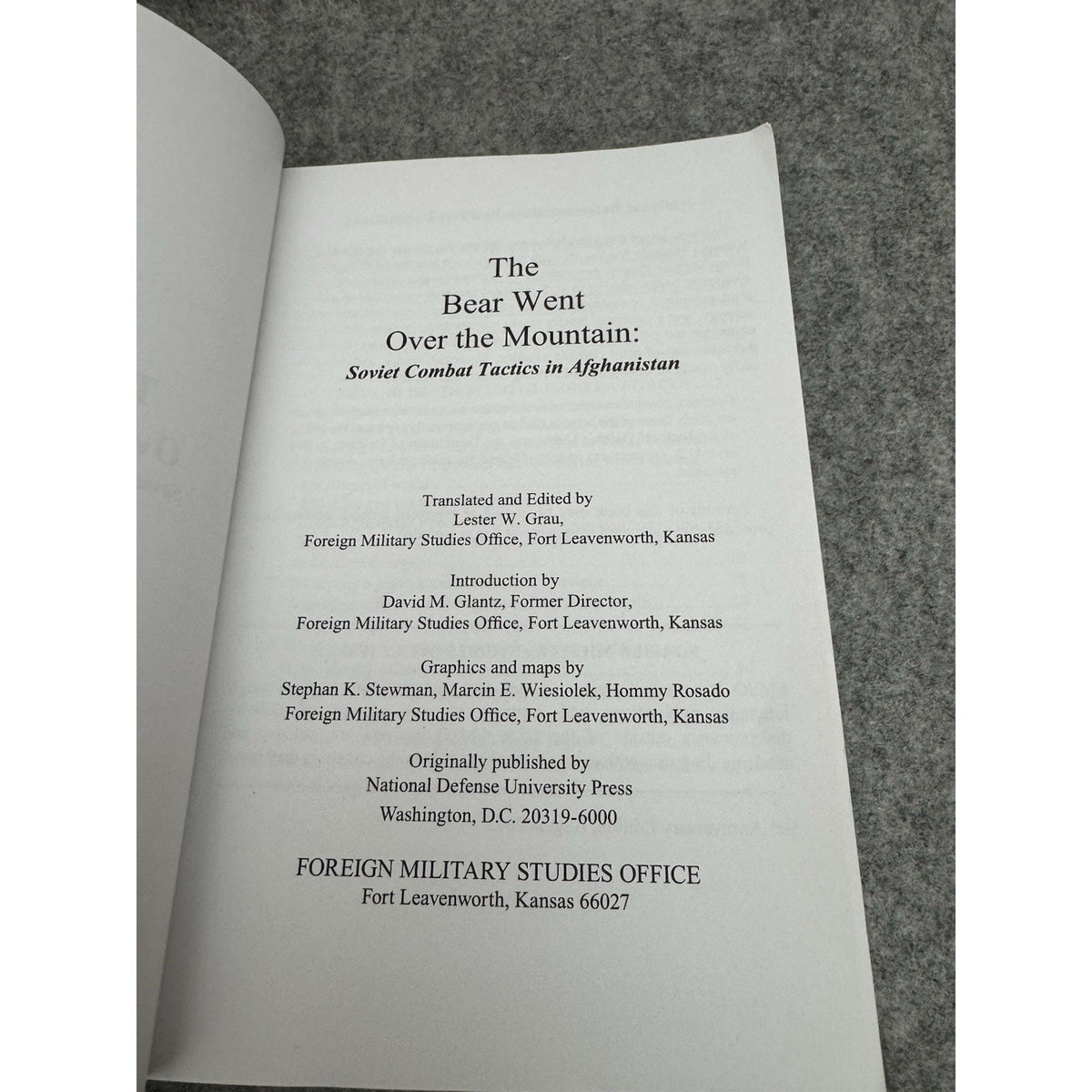 The Bear Went Over Mountain & Other Side Mountain Afghan War 2 Book Set